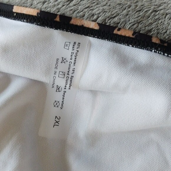 Leopard Print High Rise Bikini Sz 2XL - Picture 9 of 10